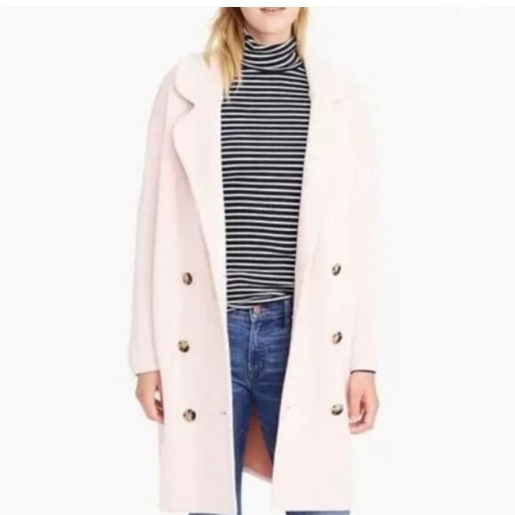 J.CREW Collection Wool Blend Oversized Double Breasted Sweater Coat Small J6333 - Picture 1 of 8